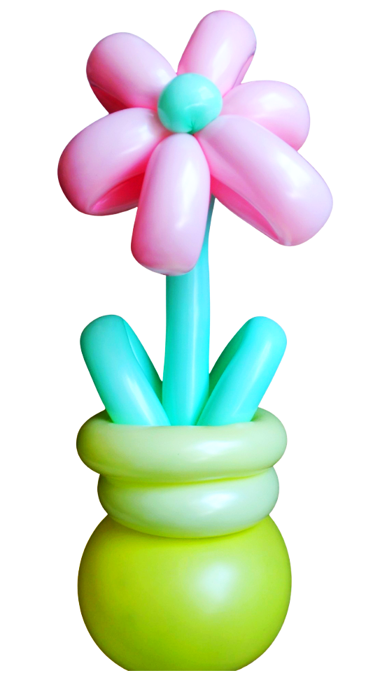 potted flower balloon